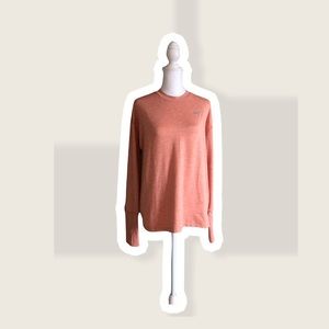 NIKE RUNNING coral long sleeve shirt woman size M